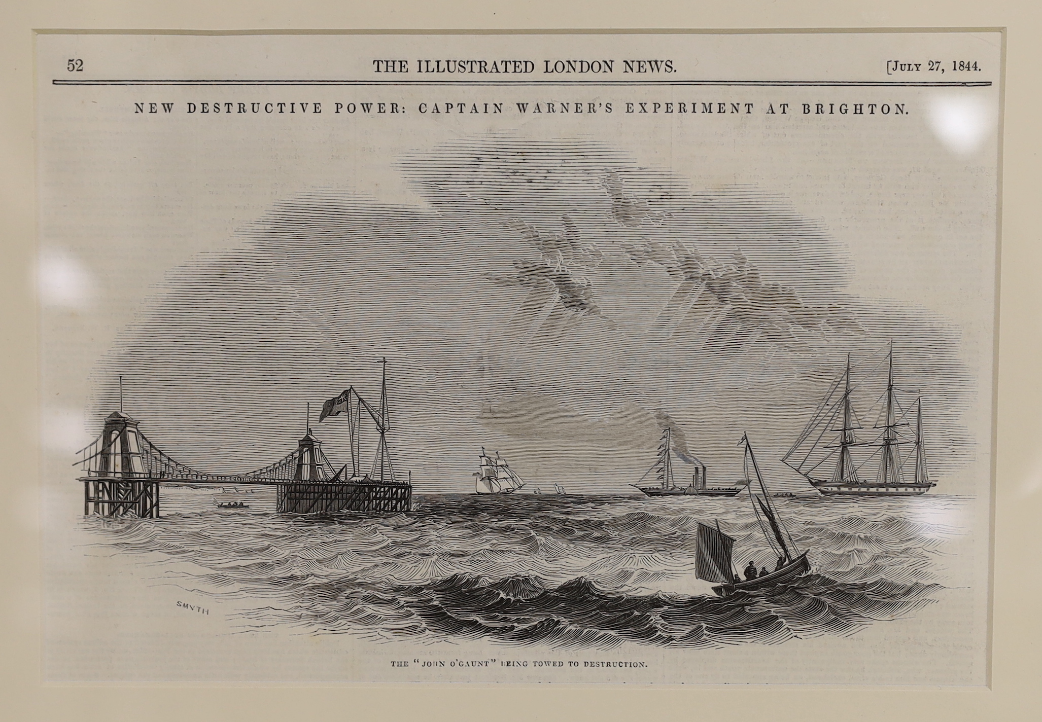 Nine 19th century engravings and prints of Brighton views, some hand coloured, including one after L Francis, The Pump House, publ. 1827 by W B Cooke, one after J Nixon, The Baths at Brighton, publ. 1803 and one after JM